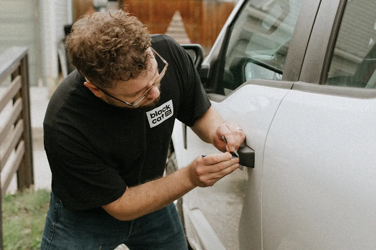 Black cat lock and key - Automotive Spare Key Copying Services in Calgary