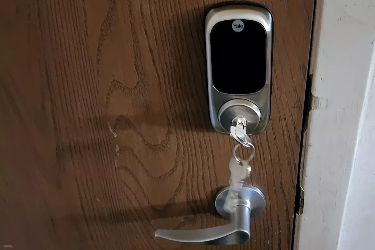 Black cat lock and key - Smart Lock Installation in Calgary