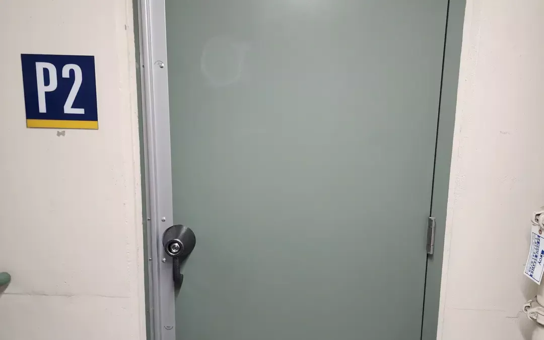 Astragals on a door for security